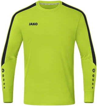 Вратарская кофта джерси детская Jako POWER салатово-черная 128 см 8923-210
