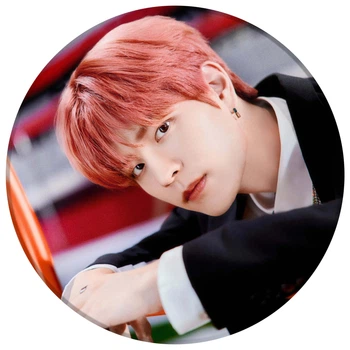 Значок кпоп акриловий Stray Kids Seungmin на шпильці 58 мм