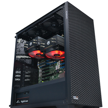 Сервер двухпроцессорный TOWER PowerUp #47 Xeon E5 2695 v2 x2/128 GB/SSD 240 GB х2 Raid/Int Video