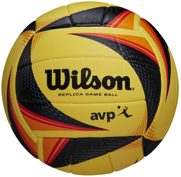 Волейбольний м'яч Wilson WTH01020XB AVP Replica Game жовто-чорно-помаранчевий (0887768901813)