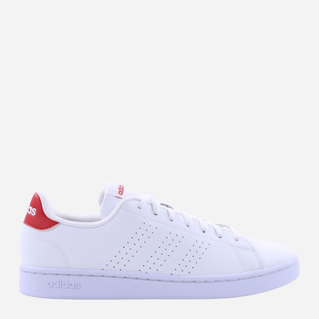 Tenisówki męskie z eko skóry adidas Advantage HR0235 40.5 Biały/Czerwony (4066746167052)