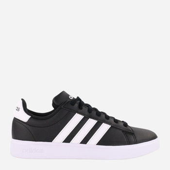 Tenisówki męskie z eko skóry adidas Grand Court 2.0 GW9196 41.5 Czarny/Mleczny (4065426234077)