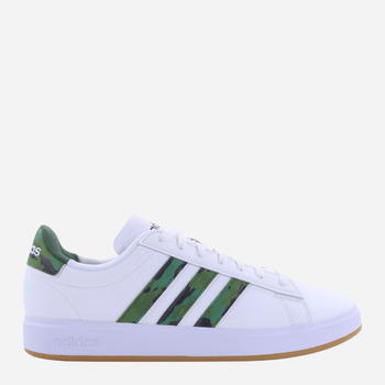 Tenisówki męskie z eko skóry adidas Grand Court 2.0 GY2486 42.5 Biały/Zielony (4066748727810)