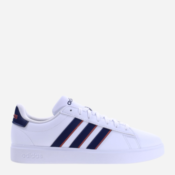 Tenisówki męskie z eko skóry adidas Grand Court 2.0 ID2947 40 Biały/Bakłażan (4066764967245)