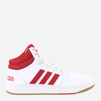 Sneakersy męskie za kostkę adidas Hoops 3.0 Mid IG5569 45.5 Białe (4066756238230)