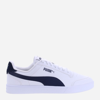 Tenisówki męskie z eko skóry Puma Shuffle 309668-24 40.5 Biały/Ciemnoniebieski (4065452569099)