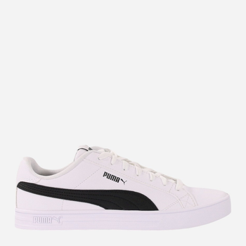 Tenisówki męskie z eko skóry Puma Smash Vulc V3 LO 380752-02 40 Biały/Czarny (4063699547535)