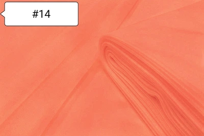 Ткань Фатин Коралловый №14