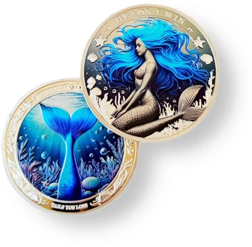 Пам'ятна монета «Русалка / Aqua Woman» blue