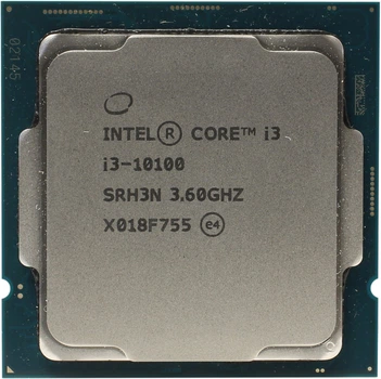 Процессор s1200 Intel Core i3-10100, 3,6-4,3 МГц, 4-8 core, Intel UHD Graphics 630, 65W Б/У