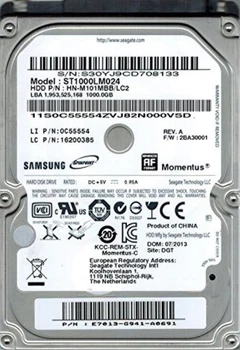 Жесткий диск 1 ТБ Seagate (2.5", 5400 об/мин, 8 МБ, SATAII, ST1000LM024) Б/У