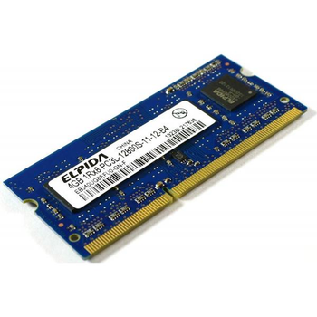 Оперативная память 4 ГБ, DDR3L, для ноутбуков, Elpida (1600 МГц, 1.35 В, CL11, EBJ40UG8EFU0-GN-F) Б/У