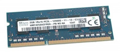 Оперативная память 2 ГБ, DDR3L, для ноутбуков, SK hynix (1600 МГц, 1.35 В, CL11, HMT425S6CFR6A-PB Б/У