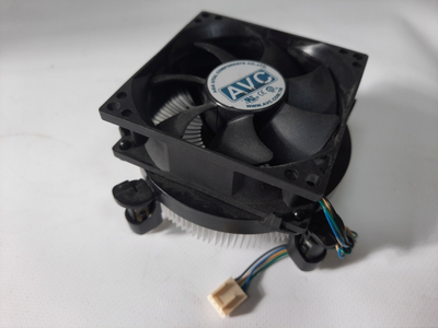 Процесорний кулер AVC s115x, на мідній підошві, 4pin, 80мм Б/В