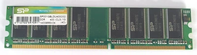 Оперативная память 1 ГБ, DDR, Silicon Power (для настольных ПК, 400 МГц, 2.5 В, CL3, SP001GBLDU40 Б/У