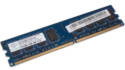Оперативна пам'ять 2 ГБ, DDR2, для ПК, Nanya (800 МГц, 1.8 В, CL6, NT2GT64U8HD0BY-AD) Б/В