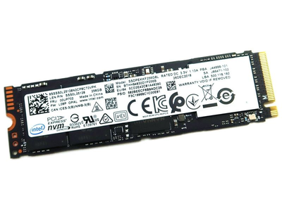 SSD накопитель 256 ГБ Intel 760p (M.2, 3D TLC, NVMe, SSDPEKKW256G8L) Б/У