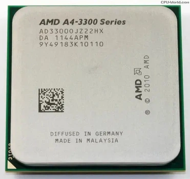 Процессор sFM1 AMD A4-3300, 2,5-2,5 МГц, 2-2 core, AMD Radeon HD6410D, 65W Б/У