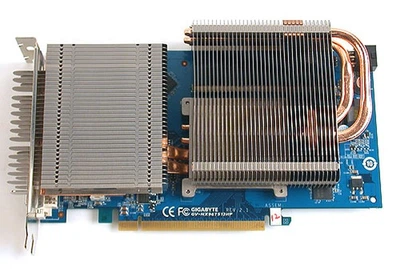 Видеокарта Gigabyte GeForce 9600 GT (512 МБ, GDDR3, 256 бит, 650/1800 МГц, DVI, GV-NX96T512HP)