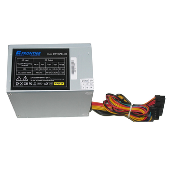 Блок живлення 400 Вт FRONTIER, 24+4 pin, живлення відеокарти - Ні, 80 мм, ATX, PSU-400-12 Black Б/В