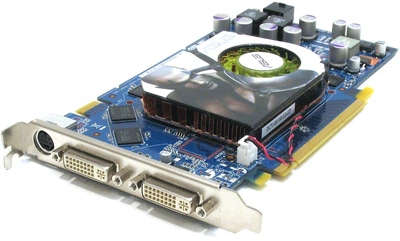 Видеокарта ASUS GeForce 7900 GS (256 МБ, GDDR3, 256 бит, 450/1320 МГц, DVI, EN7900GS/2DHT/256M/A Б/У