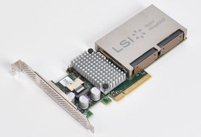 RAID-контроллер LSI Nytro MegaRAID 8100-4i, PCI-e x8, 1Gb, 6GB/S, SFF-8087 (mini SAS) 100GB SLC Б/У