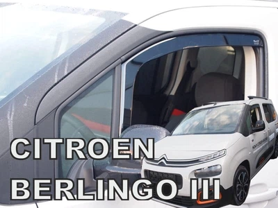 Дефлекторы окон (ветровики) HEKO для Citroen Berlingo III 2018+/Partner / Rifter / ProAceCITY / Combo вставные, 2шт