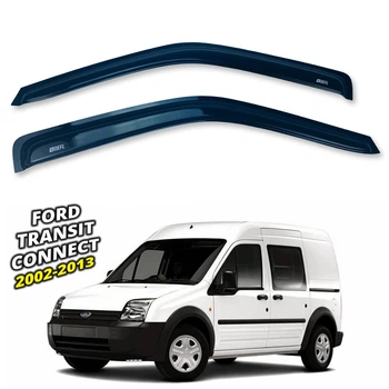 Дефлекторы окон (ветровики) для Ford Transit Connect 2002-2013 накладные (DEFL) Q2