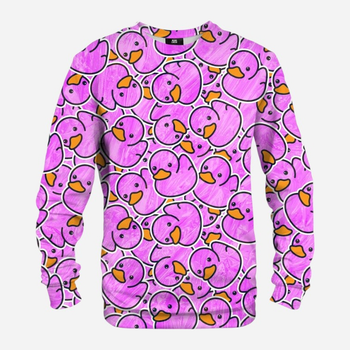 Bluza bez kaptura męska Mr. Gugu & Miss Go Pink Rubber Duck S-Pc2187 XL Różowa (5903845203658)