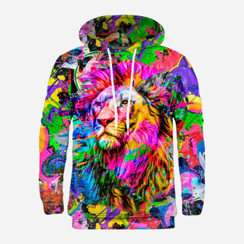 Bluza męska z kapturem Mr. Gugu & Miss Go Colorful Lion H-K2202 M Multicolor (5903845210489)