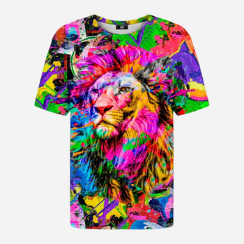 Koszulka męska Mr. Gugu & Miss Go Colorful Lion Tsh2202 L Multicolor (5903845211554)