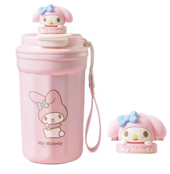 Чашка-термос с 3D-куклами My Melody 480 мл из нержавеющей стали, Розовая (991179)