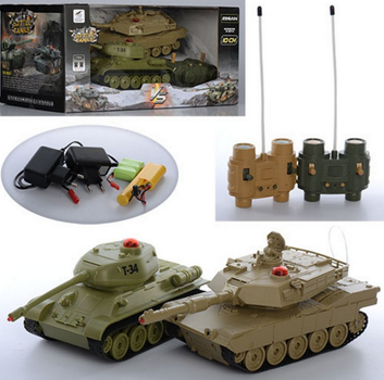 Танковый бой на радиоуправлении M1 Abrams и T-34 Zegan (33821)