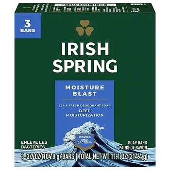 Мыло дезодорирующее Irish Spring Moisture Blast 104.8 г 3 шт
