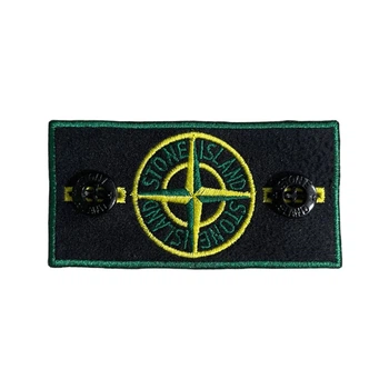 Патч Стон Айленд (Stone Island) Vintage + 2 гудзики Чорний