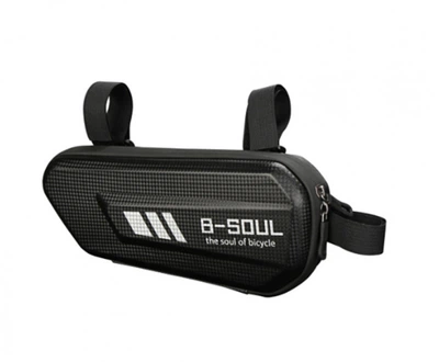Велосипедная сумка подраму B-Soul черная (BAO-010)