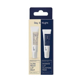 Набір засобів по уходу за губами (бальзам та нічна маска) Logically, Skin Day & Night Lip Care Duo