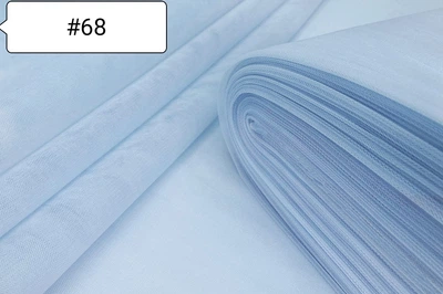 Тканина Фатин Світло Блакитний №68