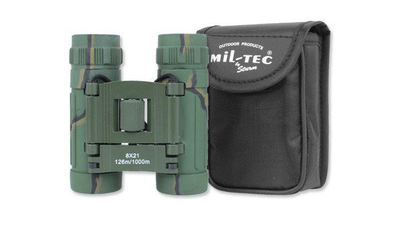 Бинокль тактический Mil-Tec 8-кратное увеличение Collapsible Binocular 8x21 Camo (M-T)