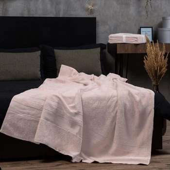 Простирадло махрове 200*220 3912_bezhevijj Aisha Home Textile