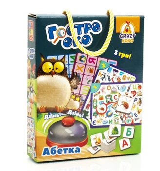Гра з дзвінком Владі Тойс «Зірке око. Азбука» українська VT8010-14 Vladi Toys
