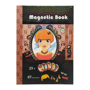 Набір для творчості Принцеса магнітна книга LY8726-19(Brown) Bambi