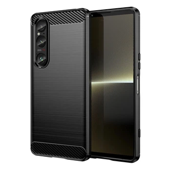 Чохол Lenuo Carbon Fiber для Sony Xperia 1 VII Black