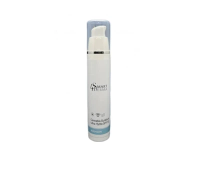 Smart4derma aquagen ультраувлажняющий защитный крем SPF50 с маслом канабиса 50мл