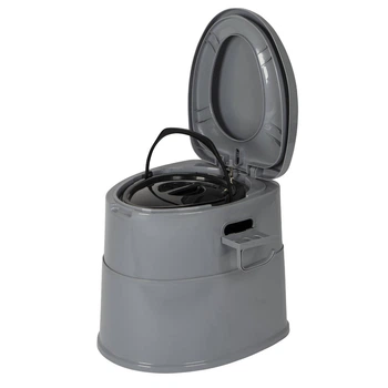Біотуалет переносний Bo-Camp Portable Toilet Comfort 7 л сірий компактний.