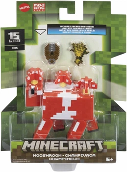 Zestaw Mattel Minecraft Mooshroom Figurka podstawowa + akcesorium (0194735193615)