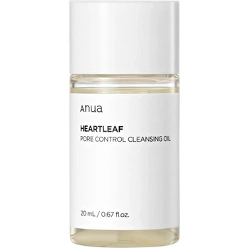 Гидрофильное масло ANUA Heartleaf Pore Control Cleansing Oil 20 мл Mini с экстрактом хауттюйнии для глубокого очищения кожи