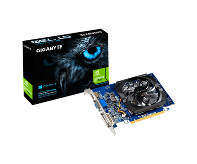 Відеокарта GeForce GT730, Gigabyte, 2Gb GDDR3, 64-bit, VGA/DVI/HDMI, 902/1800 MHz (GV-N730D3-2GI)