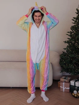 Пижама Кигуруми My Kigu Мужская Единорог Радужный Разноцветный Размер XL 175-185 см (21001411)