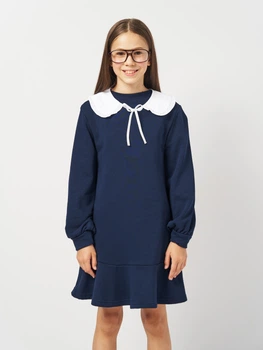 Дитяча шкільна сукня для дівчинки Бембі City collection PL413-800 116 см Синя (14413726641.800)